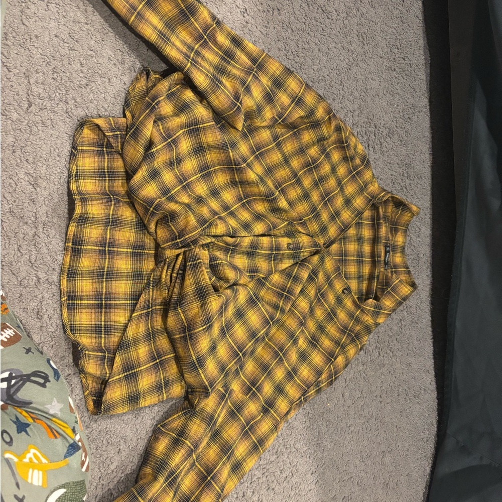 Yellow Plaid Shirt